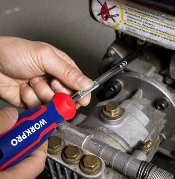 WORKPRO WP221016 5.5x100mm CR-V Manyetik Profesyonel Düz Tornavida