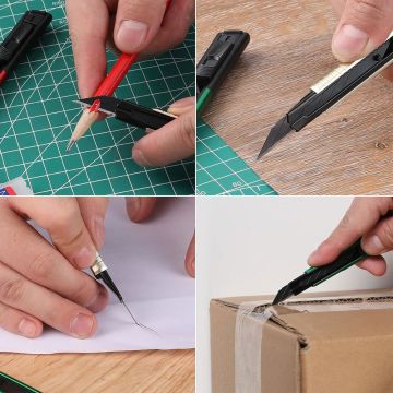 WORKPRO WP212020 9MM Alüminyum Kasa Cep Askılı Maket Bıçağı (KIRMIZI)
