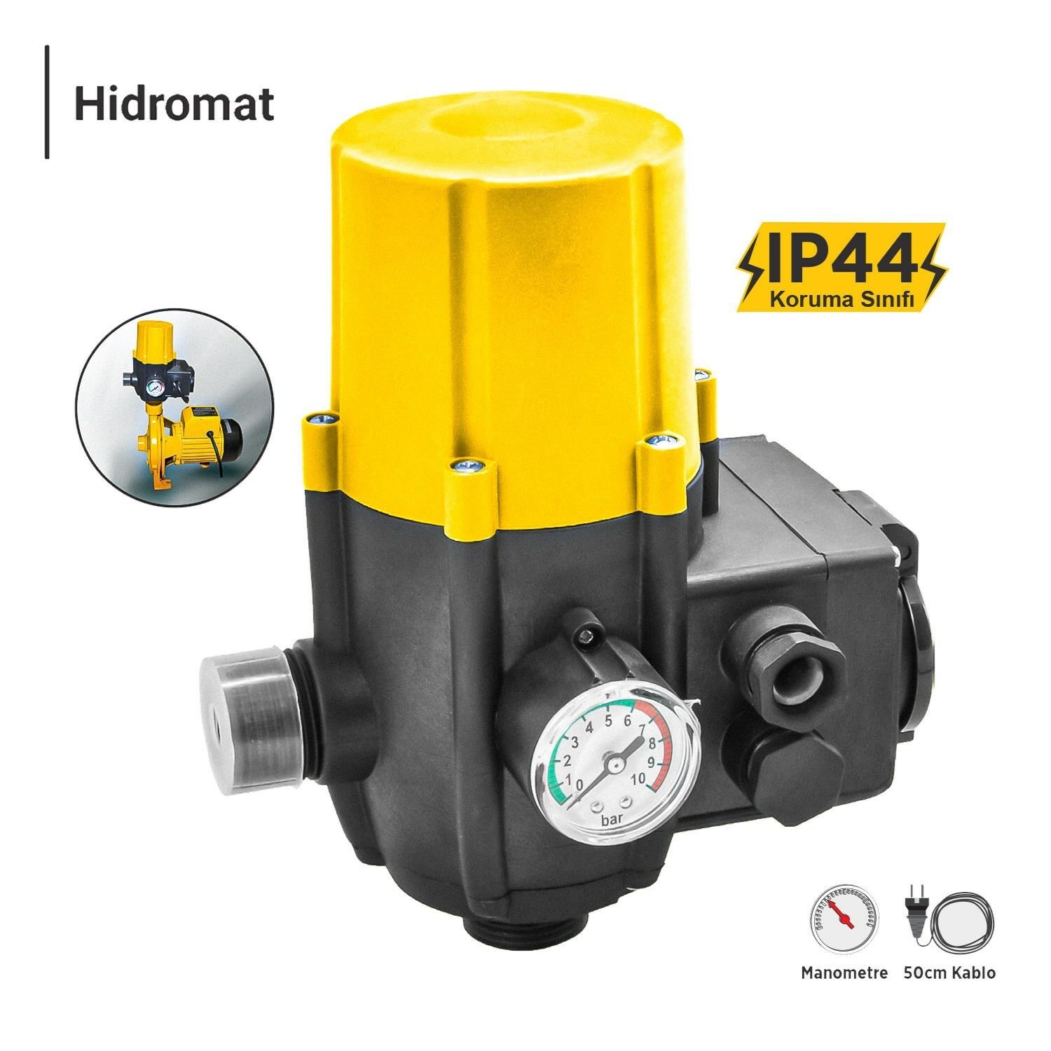 RTRMAX Profesyonel 1x1'' Hidromat-RTM858
