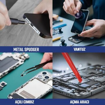 WORKPRO WP200541 32 Parça CR-V Hassas Elektronikçi/Telefoncu Profesyonel Onarım Seti