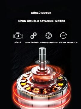 Germany Style 3 Akülü 16.8  V 2Ah Dal Budama Makası Yedek Bıçak Hediyeli