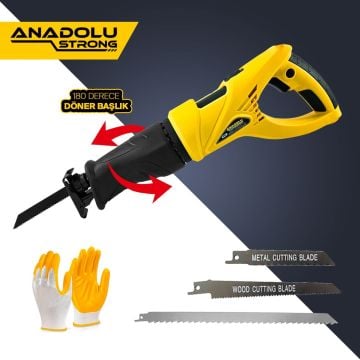 Anadolu Strong ANS 1005 800w Tilki Kuyruğu Kemik Kesim Makinası 180 Derece Döner Kafalı