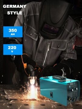 Germany Style 350 Amper Çift Fonksiyonlu İnverter Gazsız Gazaltı Kaynak Makinesi
