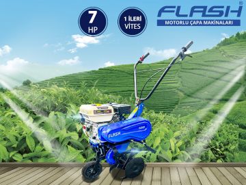 Flash 100 Benzinli Çapalama Makinası 7 Hp 4 Zamanlı Motor 60 Cm Bıçak