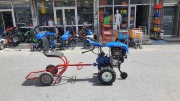 Rowermax Flash 300 7 Hp Dizel İpli Oturmalı Çapa Makinası Seti  3+1 Vites 90 cm Bıçaklı