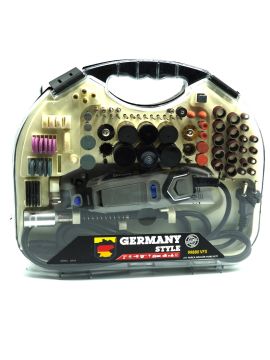 Germany Style 99842VFX 6 Kademe Devir Ayarlı Gravür Hobi Taşlama Seti Şarft Hediyeli Çantalı 211