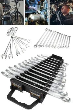 Rowermax Germany Cr-v 65 Parça 53 Lokma Takımı Otomatik Cırcırlı 1/4'' 12 Parça Kombine Açık Ağız-yıldız Anahtar Takım