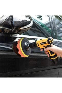Pasta Cila Polisaj Süngeri Pedi Seti 115 Mm Otomotiv Parlatıcı (11 PARÇA)