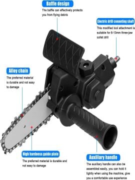 Rowermax Matkapa Uygun Dal Budama Testeresi Aparatı