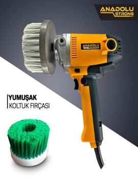 Anadolu Strong ANS1030 900 Watt Devir Ayarlı Zımpara Parlatma Koltuk Yıkama ve Polisaj Makinası