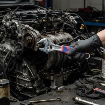 WORKPRO WP272011 200mm Cr-V Profesyonel Kurbağacık Anahtar