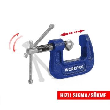 WORKPRO WP232016 25mm G Tipi İşkence
