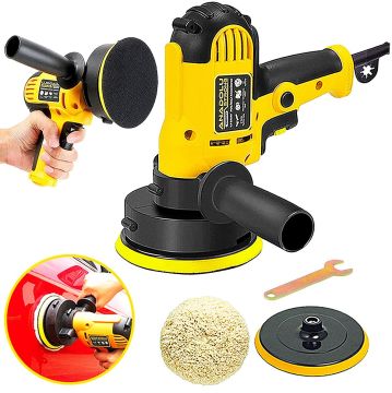 15 Parça Devir Ayarlı Zımpara Araba Pasta Cila Parlatma 125 mm Polisaj Makinesi Seti