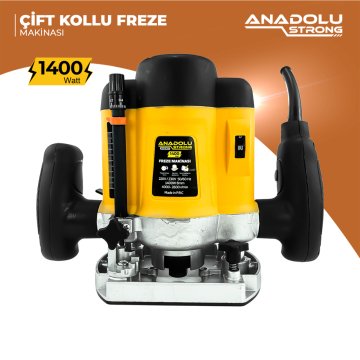 Anadolustrong ANS1027 1400W  Profesyonel Çift Kollu Freze Makinası