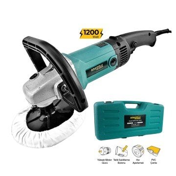 Anadolustrong ANS1002 Profesyonel Polisaj Makinesi 6 Kademeli 1200W Pasta Cila Zımpara Makinesi
