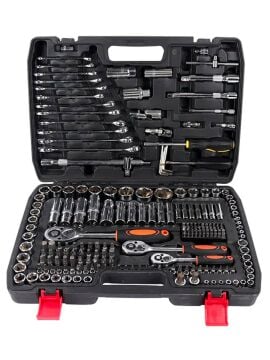 1/4 Cırcırlı 216 Parça Lokma Anahtar Takımı Oto Tamirci Full Tam Set