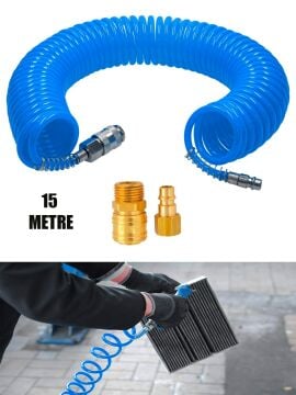 Germany Style Profesyonel Yüksek Kaliteli 15 Metre Spiral Hortum Recor Seti