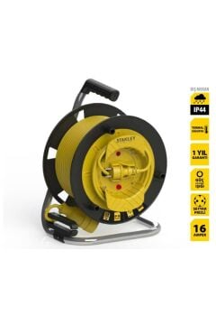 Profesyonel Makaralı Kablo , St-g Serisi Termikli Ip44, 1 Soketli 35 Metre 3x1,5mm