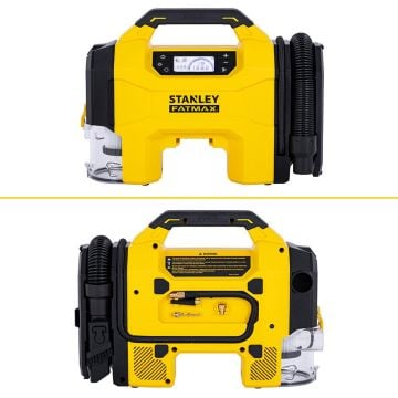 STANLEY SXVI02001 12V/18V 160 PSI Dijital Göstergeli Lastik&Yatak Şişirme+Araç Süpürgesi (Akü Dahil Değildir) SXVI02001