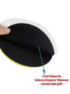 Germany Style 4 Parça Pasta Cila Polisaj Pedi 115 mm Cırt Taban Oto Pasta Cila Seti