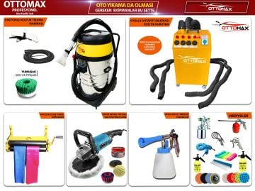 Ottomax Oto Yıkama ve Oto Kuaför Seti Proset4 Deterjanlı Profesyonel Set