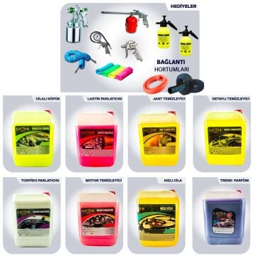 Ottomax Profesyonel Oto Yıkama Seti Proset3 200 Bar İtalyan Pompalı 100 Litre Kompresörlü