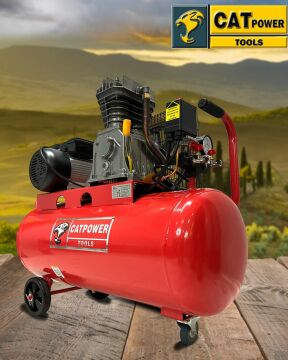 Yüksek Kalite 100 Litre 3 Hp Yağlı Hava Kompresörü 5 Li Havalı Setli 8-12 Bar Ayarlı