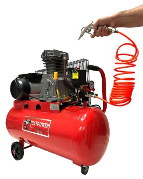 Yüksek Kalite 100 Litre 3 Hp Yağlı Hava Kompresörü 5 Li Havalı Setli 8-12 Bar Ayarlı