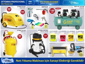 Ottomax Profesyonel Oto Yıkama ve Oto Kuaför Pro Set 2