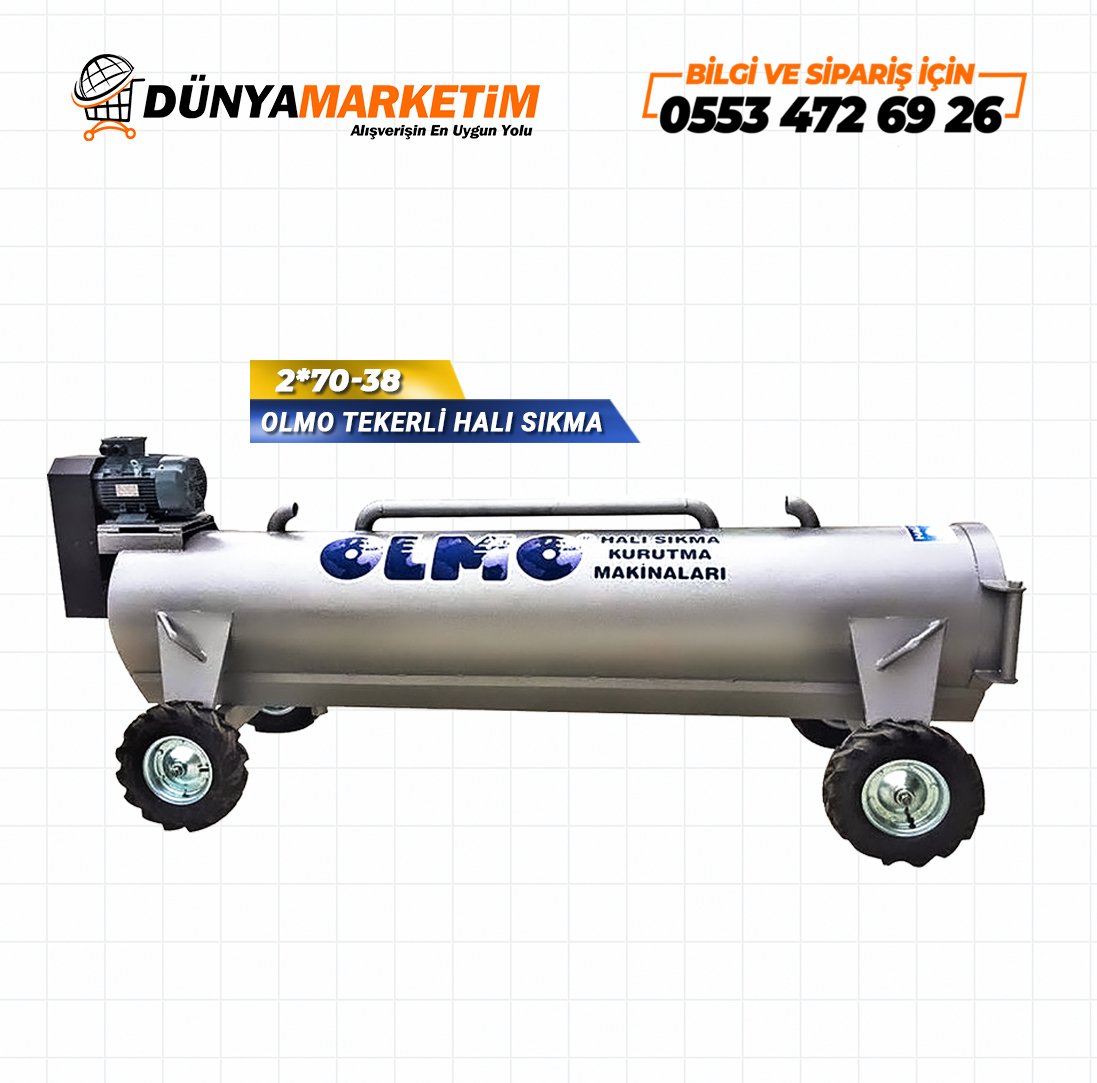 Olmo 2.70- 38 4 Ayaklı Halı Sıkma ve Kurutma Makinası