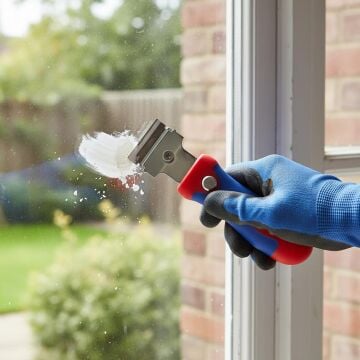 WORKPRO WP219004 40mm Geri Çekilebilir Profesyonel Kazıyıcı + 4 Parça Kazıma Bıçak Seti