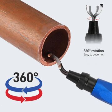 WORKPRO WP309010 Profesyonel Çapak Temizleme Kalemi + 3 Parça Bıçak