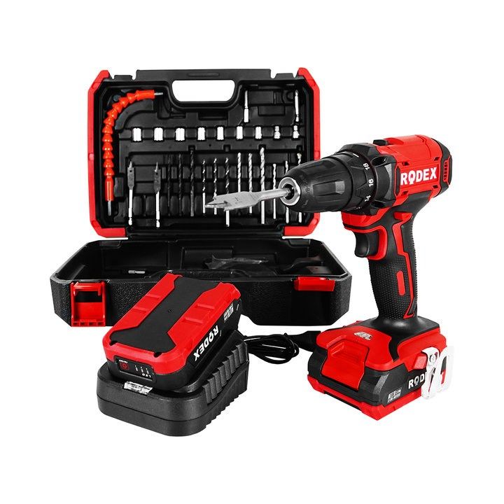 Rodex Rdx3365a 28 Parça Aksesuarlı Akülü Matkap