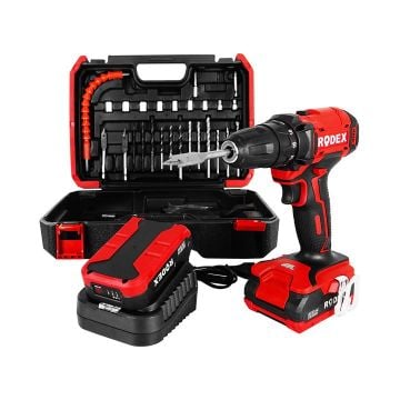 Rodex Rdx3365a 28 Parça Aksesuarlı Akülü Matkap