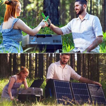 Acopower PX40 12/24/220Volt 40Litre Kompresörlü Tekerlekli Outdoor Oto Buzdolabı (Akü Dahil Değildir)