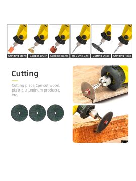 Rowermax 350 Parça  Çift Makinalı Gravür Oyma Dremel Taşlama Zımpara 130 W