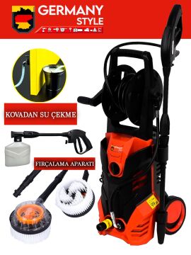 Germany Style 180 Bar Elektrikli Yüksek Basınçlı Bahçe Araç. Oto Yıkama Makinesi