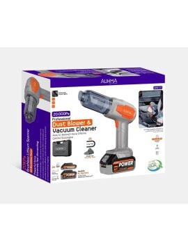 Auhma 20.000pA Güçlü Vakumlu ve Üflemeli Araç için Süpürge 120W güç -10.000mah+15.000mah pil