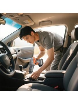 Auhma 20.000pA Güçlü Vakumlu ve Üflemeli Araç için Süpürge 120W güç -10.000mah+15.000mah pil