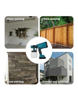 Germany Style 258VFX Yüksek Basınçlı Çift Akülü Sprey Boya Püskürtme Tabancası