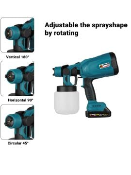 Germany Style 258VFX Yüksek Basınçlı Çift Akülü Sprey Boya Püskürtme Tabancası