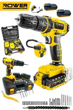 Rowermax AlmanTech 99880VFX Darbeli Ultimate Metal Şanzıman Çift Akülü Matkap