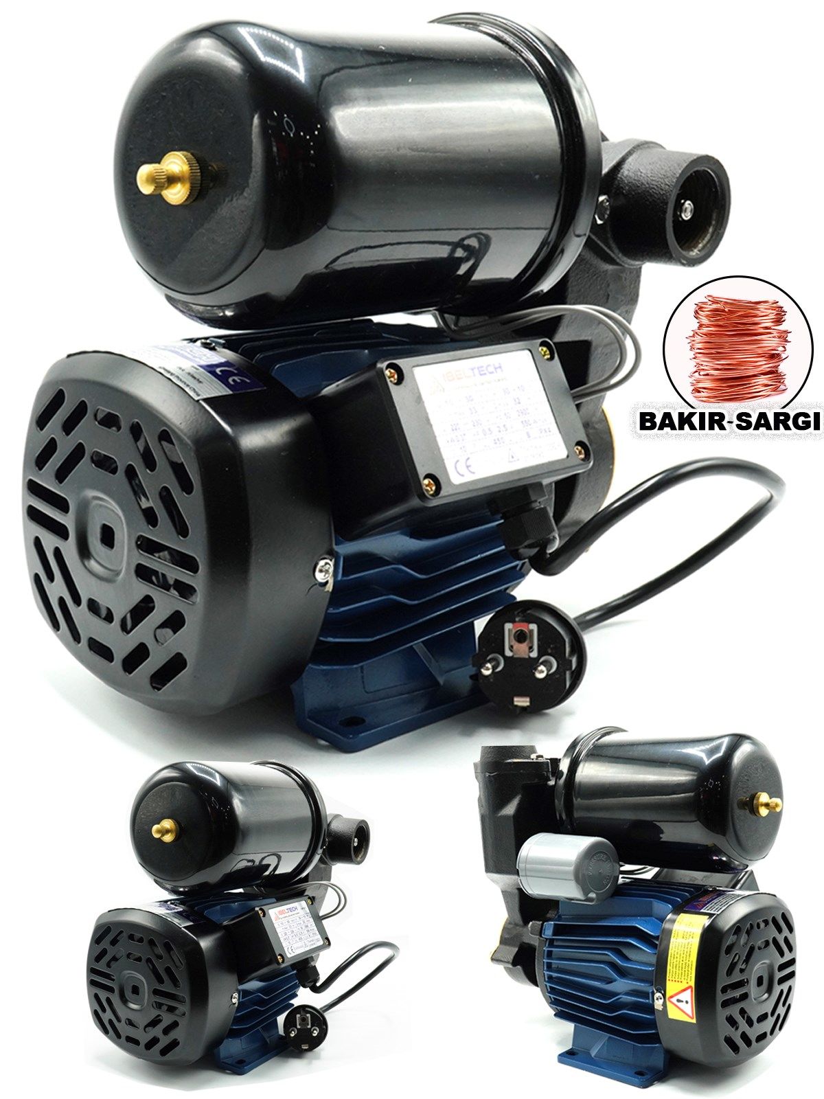 Germany Style DGP130 Sıcak Suya Dayanıklı Bakır Sargı 0.5 Hp Paket Hidrofor Su pompası