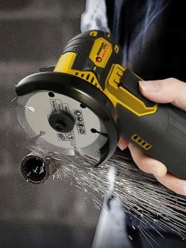 Germany Style Alman-MS365 Çift Akülü Açılı Şarjlı Avuç Taşlama Demir Kesme 75mm