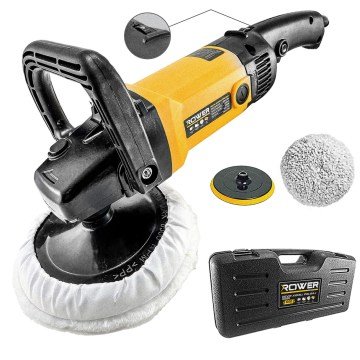 Rowermax RWRX-2110 Profesyonel 1200W Devir Ayarlı 180mm 6 Kademeli Polisaj Makinesi