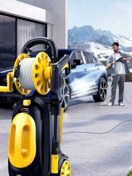 Germany Style 130- 180 Bar 3000W Yüksek Basınçlı Oto Yıkama Makinesi Köpük Atmalı Kovadan Emişli