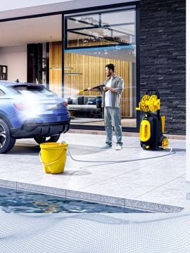 Germany Style 130- 180 Bar 3000W Yüksek Basınçlı Oto Yıkama Makinesi Köpük Atmalı Kovadan Emişli