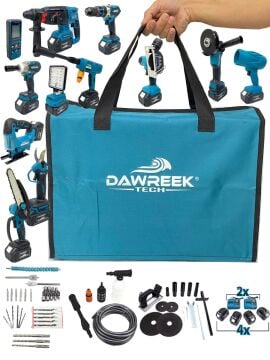 Germany Style DawreekTech 11'li Şarjlı Pro Set Kırıcı-Taşlama-Matkap-