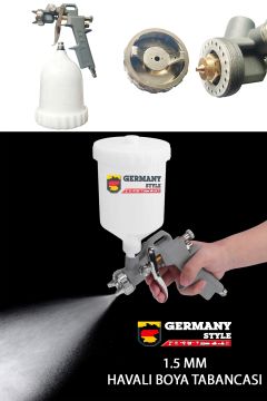 Germany Style Profesyonel Havalı Üstten Depolu Boya Tabancası 1.5 Mm Basınç Ayarlı Havalı Boya Tabancası