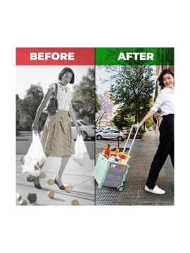 Germany Style Katlanabilir Portatif Pazar ve Market Alışveriş Arabası 40 Kg